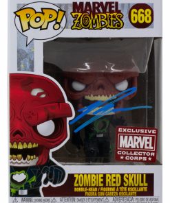 Marvel Zombies  #668 Zombie Red Skull Funko Pop! Vinyl Figure Signed Ross Marquand (JSA)