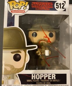 Stranger Things #512 Hopper Funko Pop! Vinyl Figure Signed by David Harbour