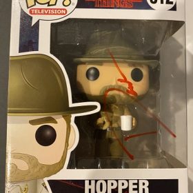 Stranger Things #512 Hopper Funko Pop! Vinyl Figure Signed by David Harbour