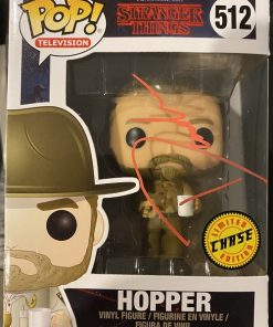 Stranger Things #512 Hopper Funko Pop! Vinyl Figure Signed by David Harbour (Chase)
