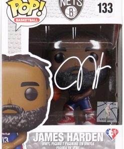 NBA Brooklyn Nets#133 James Harden Funko Pop! Vinyl Figure Signed by James Harden