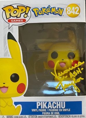 Veronica Taylor Signed “Pikachu" #842 Pokemon Funko Pop! Vinyl Figure
