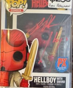 Hellboy #14 Funko Pop signed by Ron Perlman (PX Exclusive)
