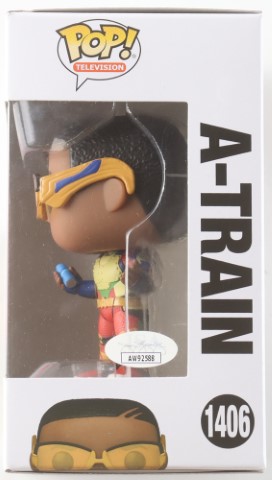 The Boys "A-Train" Pop #1406 signed in person by Jessie T. Usher - Image 2