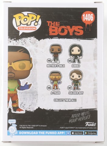 The Boys "A-Train" Pop #1406 signed in person by Jessie T. Usher - Image 4