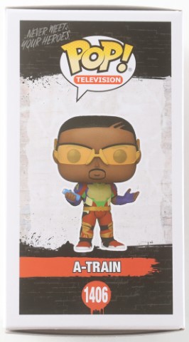 The Boys "A-Train" Pop #1406 signed in person by Jessie T. Usher - Image 3