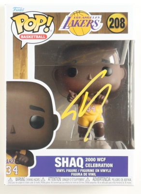 NBA LA Lakers #208 Funko Pop! Vinyl Figure Signed by Shaquille O'Neal