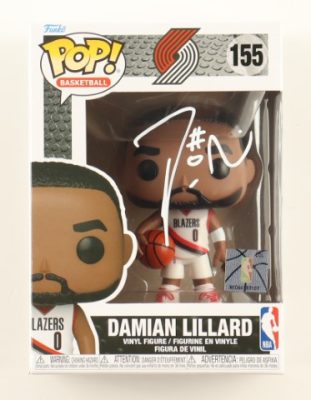 NBA Portland Trail Blazers #155 Funko Pop! Vinyl Figure Signed by Damian Lillard