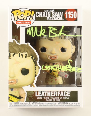 The Texas Chainsaw Massacre "Leatherface" Pop #1150 signed in person by Mark Burnham