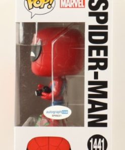 Alternative view of Spiderman "Spiderman" Pop #1441 signed in person by Andrew Garfield